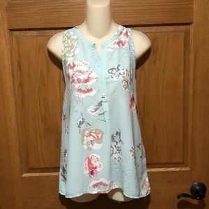 Lila Rose Mint Green Sleeveless Top, Sz L